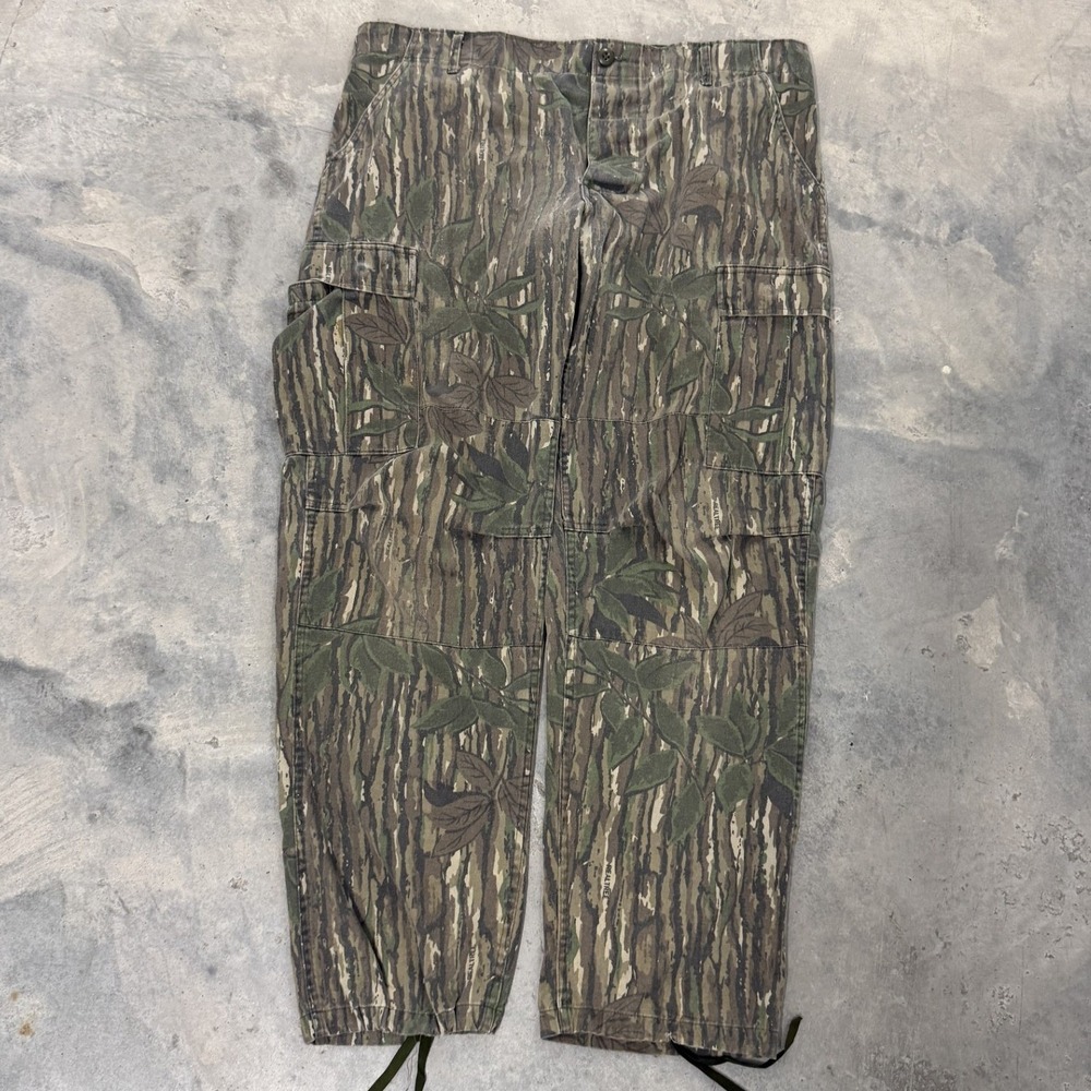 Realtree military Cargo Pants Mens Large Camo Vintage Style Utility Trousers